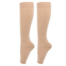 Compression Knee High Socks Varicose Veins Leg Slimming Skin Color 20-32mmHg