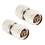2er Set Messing N-Stecker auf Stecker, 50 Ohm 3