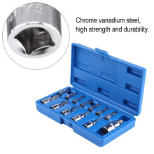 13Pcs Chrome Vanadium Torx Star Bit Socket Set 1/2", 3/8", 1/4"