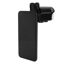 60-100X Portable LED Clip Microscope Loupe Magnifier with ABS & Glass Lens