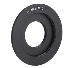 Black Aluminium M42 to Sony NEX Lens Adapter Ring for Camera Mounting Needs
