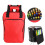 Red Double Strap Drum Stick Bag, Thickened Cotton, Multi-Function Storage 10