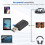 USB Bluetooth 5.0 Adapter 2-in-1 Wireless Audio Transmitter Receiver, Black 6