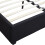 Seconique Madison 5ft Kingsize  Bed - Black Velvet Fabric 5
