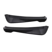 Universal Car Rear Bumper Lip Splitter Fins Body Spoiler Black