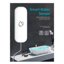 2X Tuya WIFI Water Sensor Alarm Water Leak Detector Flood Alert Overflow Security Alarm System Works