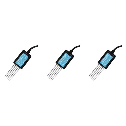 3X 7 in 1 RS485 Soil Temperature Humidity Sensor PH Conductivity Nutrient Salt Nitrogen Phosphorus Potassium Transmitter