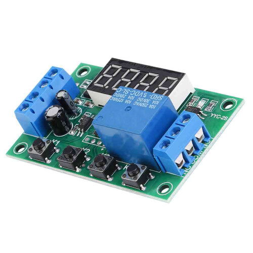 LED Display Timer Relay Module 5V Adjustable Control Switch 1