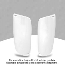 Adult Soccer Shin Guards Pair PVC EVA Breathable Fit M-L White, Blue, Green
