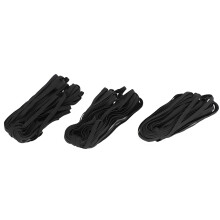 3 Bags 0.6cm x 10m Flat Elastic Rope Cord Bands for Sewing DIY Craft Black