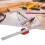 CX300-2 300mm Aluminum Scribing Ruler Woodworking Angle Marking Tool 4