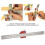 CX300-2 300mm Aluminum Scribing Ruler Woodworking Angle Marking Tool 10