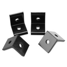 4pcs Aluminum Corner Brackets Black 2020A 20x20x18mm