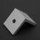 Corner Angle Brackets for Aluminum Profile 3030 4pcs White Fasteners 6