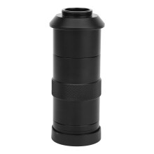 100X Microscope Lens with Zoom Eyepiece, Aluminum Alloy, 39mm Diameter