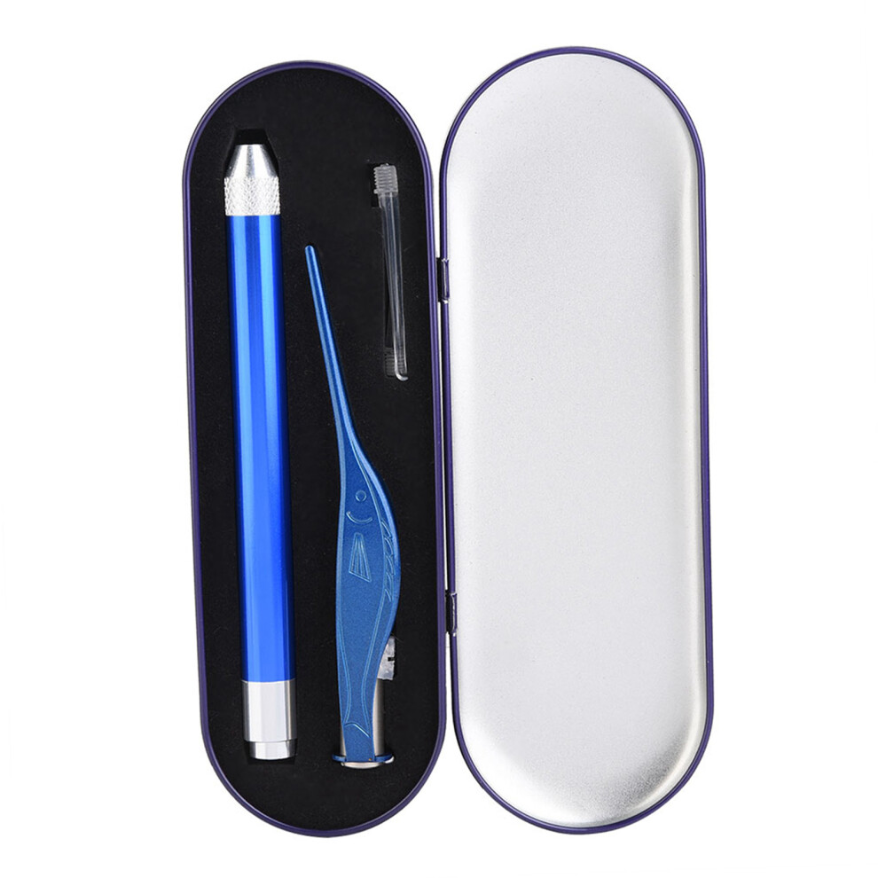 Stainless Steel Luminous Tweezer & Earpick Set For Kids, Unisex Kids Blue