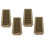 4Pcs Carbon Steel Floor Vent Covers Replacement High-brown 1