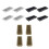 4Pcs Carbon Steel Floor Vent Covers Replacement High-brown 2