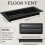 4Pcs Carbon Steel Floor Vent Covers Replacement High-brown 4