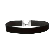 Collier ruban gothique en velours doux, chaîne de clavicule-10MM