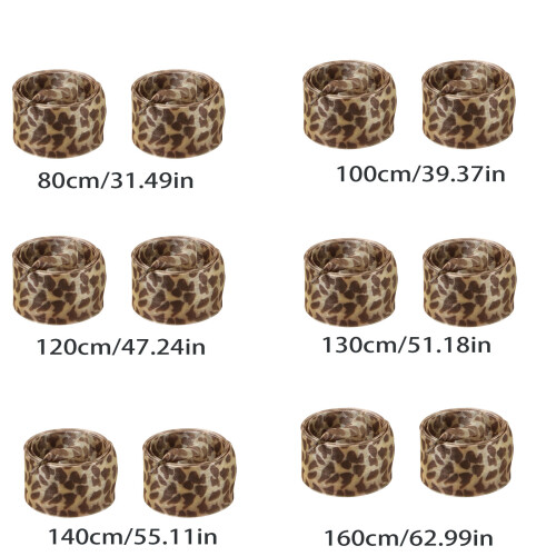 1 Pair Leopard Print Sheer Gauze-Yellow leopard patte 100cm 1