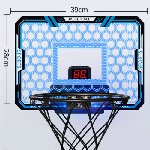 Electronic Scoreboard With Flashing Light Basketball Hoops-Red 2