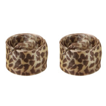 1 Pair Leopard Print Sheer Gauze-Yellow leopard patte 120cm