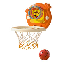 Adjustable Height Basketball Hoop and Ring Tossing Game for-SZ