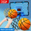 Electronic Scoreboard With Flashing Light Basketball Hoops-Red 7