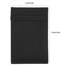 Moisture-Wicking Sports Arm Sleeve for Phone with Elastic Fit Black