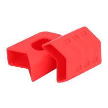 Piar Silicone Bicycle Crank Protection Sleeve Arm Protector (Red)