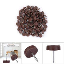 100pcs Furniture Sofa Chair Table Glides Anti-Slip Pads 18mm x 5mm