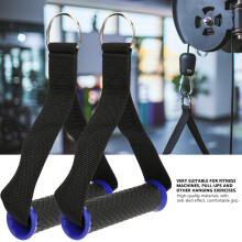 Heavy Duty Resistance Bands Handles - Plastic Gym Pull Grips 13cm Blue