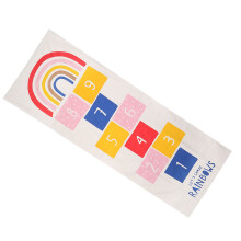 Weiche Kinder-Cotton-Spielmatte 200x74cm Laufstall Bauernhof Bodenteppich