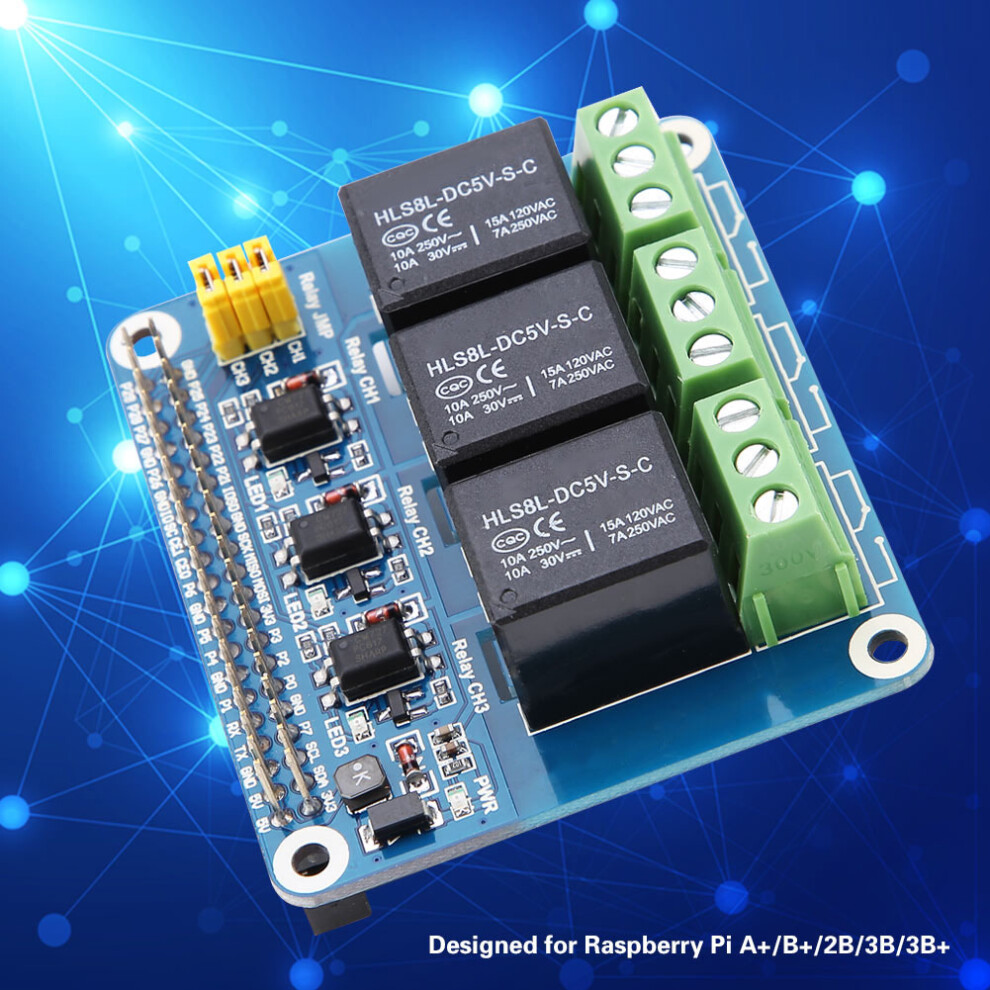 Relay Expansion Board 3-Channel for Pi