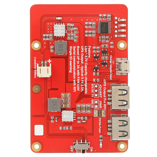 UPS Expansion Board for Raspberry Pi with 4000mAh Lithium Battery Durable