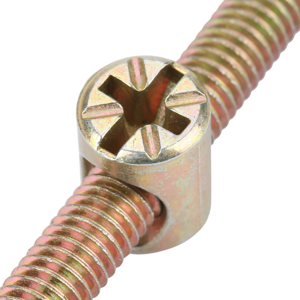 10pcs 6x120mm Zinc Plated Hex Fastener Set