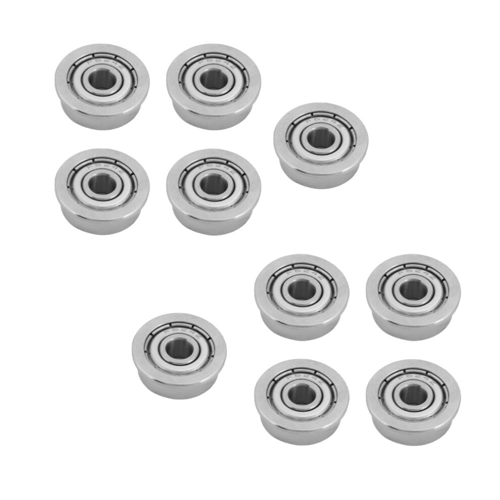 10X F624zz Miniature Flanged Bearings 4X13x5mm 7055741240041