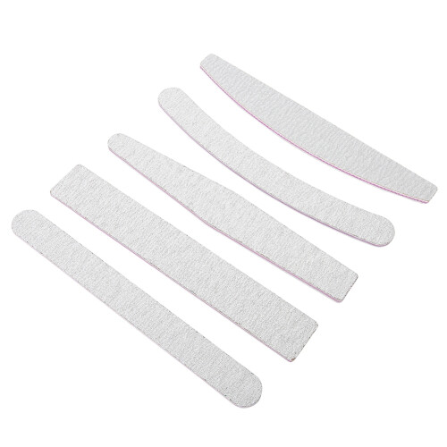5Pcs Double Side Nail Buffer Files Set, 17.9x2.8cm, Professional Manicure Tool