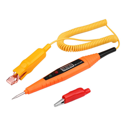 2.5-32V Digital Car Circuit Tester with LED Flashlight, LCD Display, 2.4m Cable 1