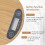 Bamboo LED Kitchen Scale 5kg/1g, 20x20x2cm, Brown 1