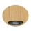 Bamboo LED Kitchen Scale 5kg/1g, 20x20x2cm, Brown 2
