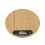 Bamboo LED Kitchen Scale 5kg/1g, 20x20x2cm, Brown 4