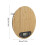 Bamboo LED Kitchen Scale 5kg/1g, 20x20x2cm, Brown 8