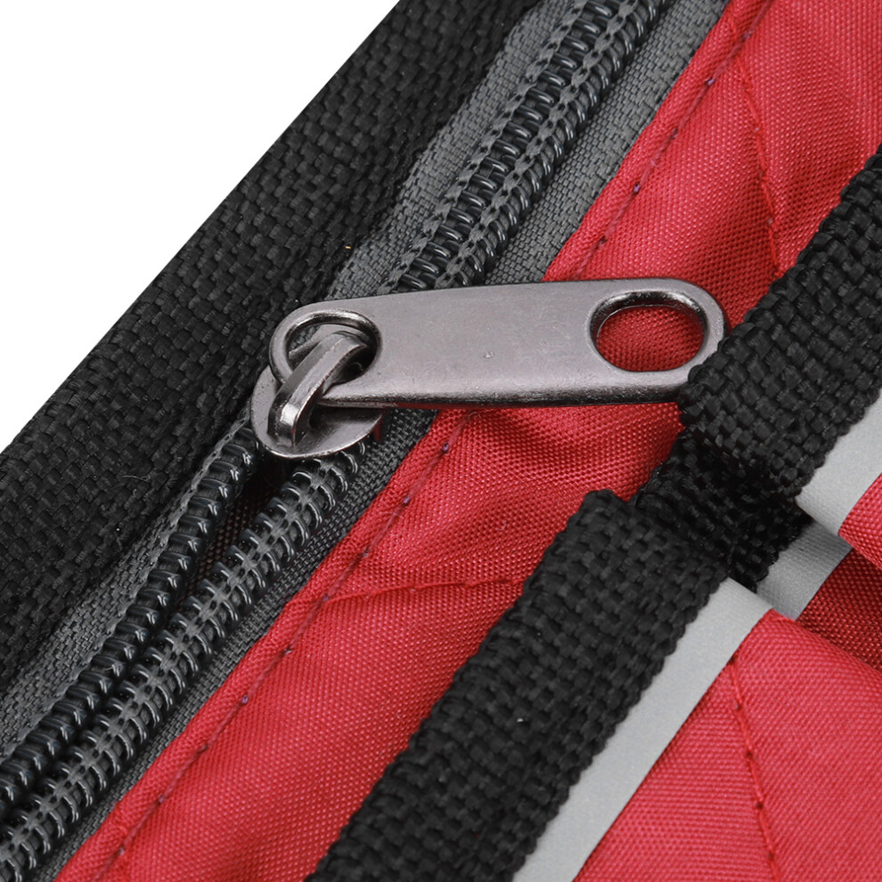Red Wine Wheelchair Side Bag Organizer 18X32.5cm 600D Oxford