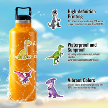 (TQ50 1140 50PCS) 50Pcs Dino Stickers, Waterproof PVC for Kids