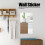 Self Adhesive Mirror Wall Sticker 50x100cm Waterproof Home Decor 6