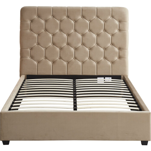 Seconique Madison 5ft Kingsize  Bed - Fawn Velvet Fabric 2