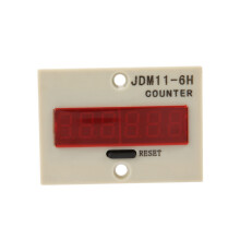 JDM11-6H 6-Digit Electronic Counter, DC 24V, 0-999999 Count Range