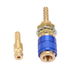 Robust M6 Brass Quick Connector for Welding Torch Water/Gas Fitting